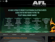 Tablet Screenshot of aflproductions.com